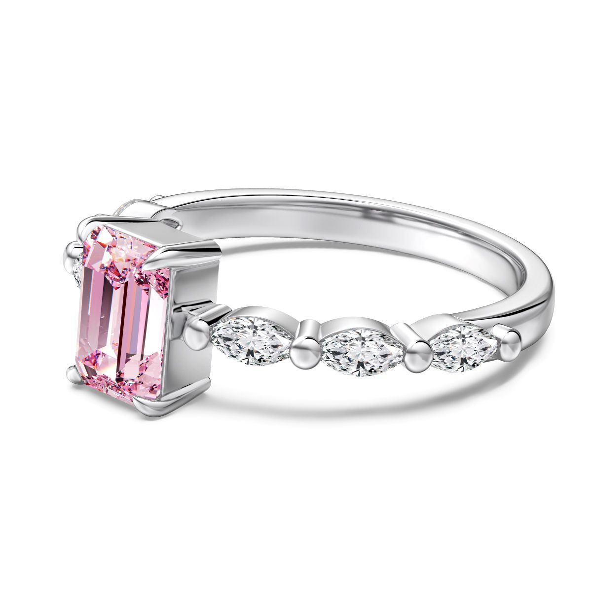 Blush Solitaire Ring - OLADOR