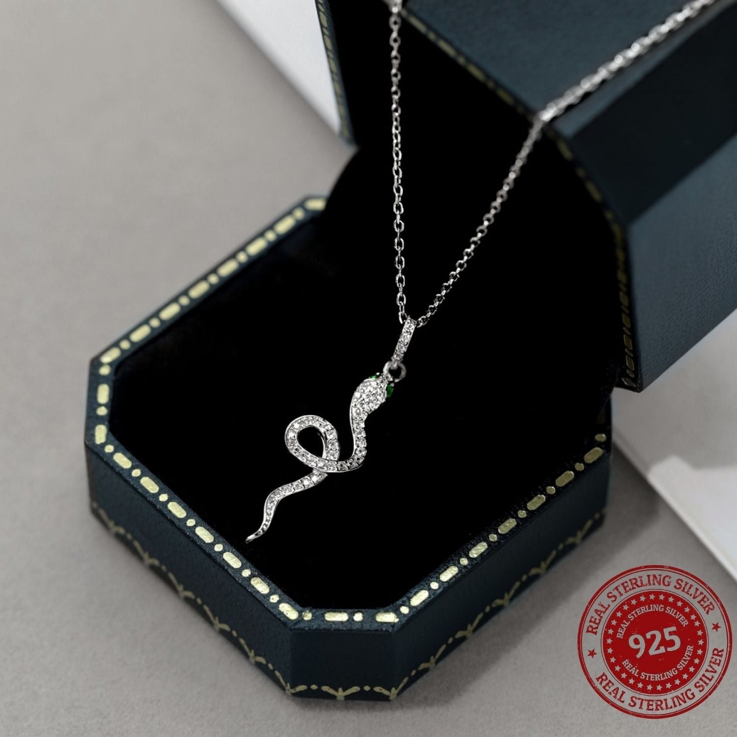 Silver Snake Necklace - OLADOR