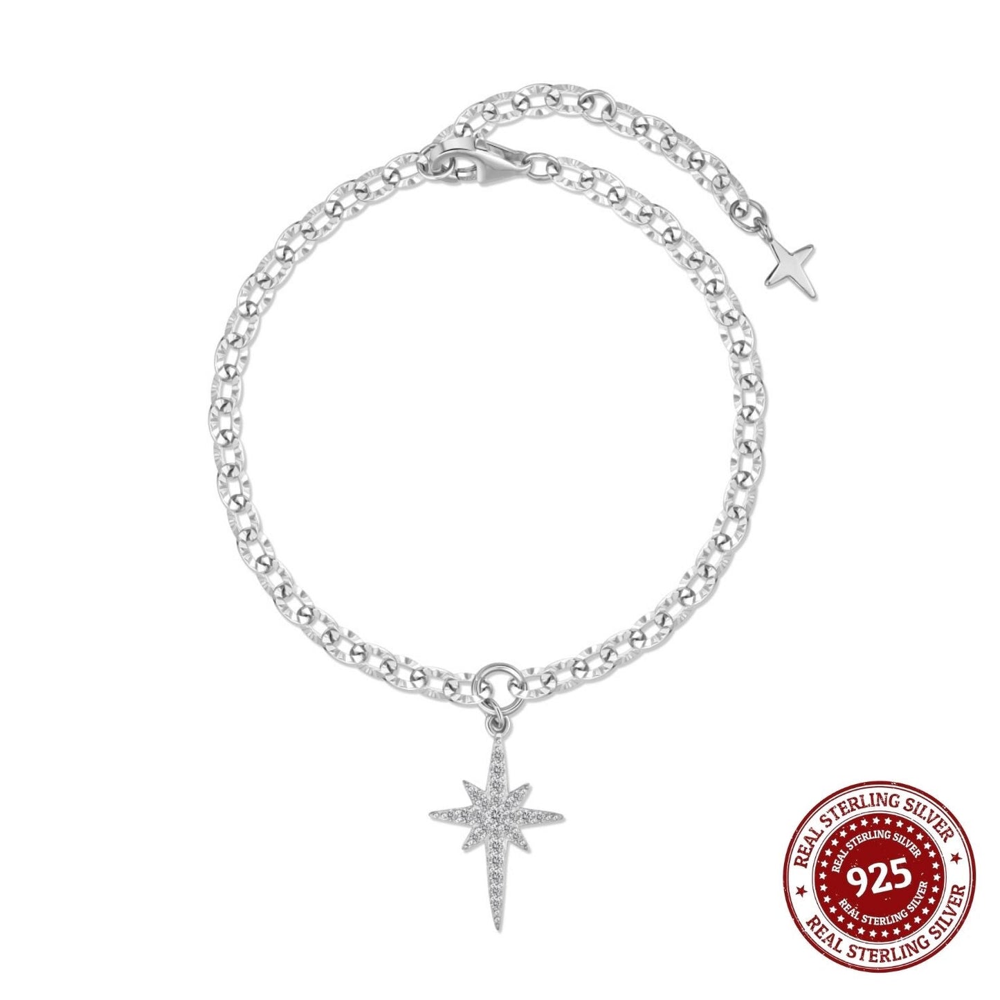 Sterling Silver Star Bracelet - OLADOR