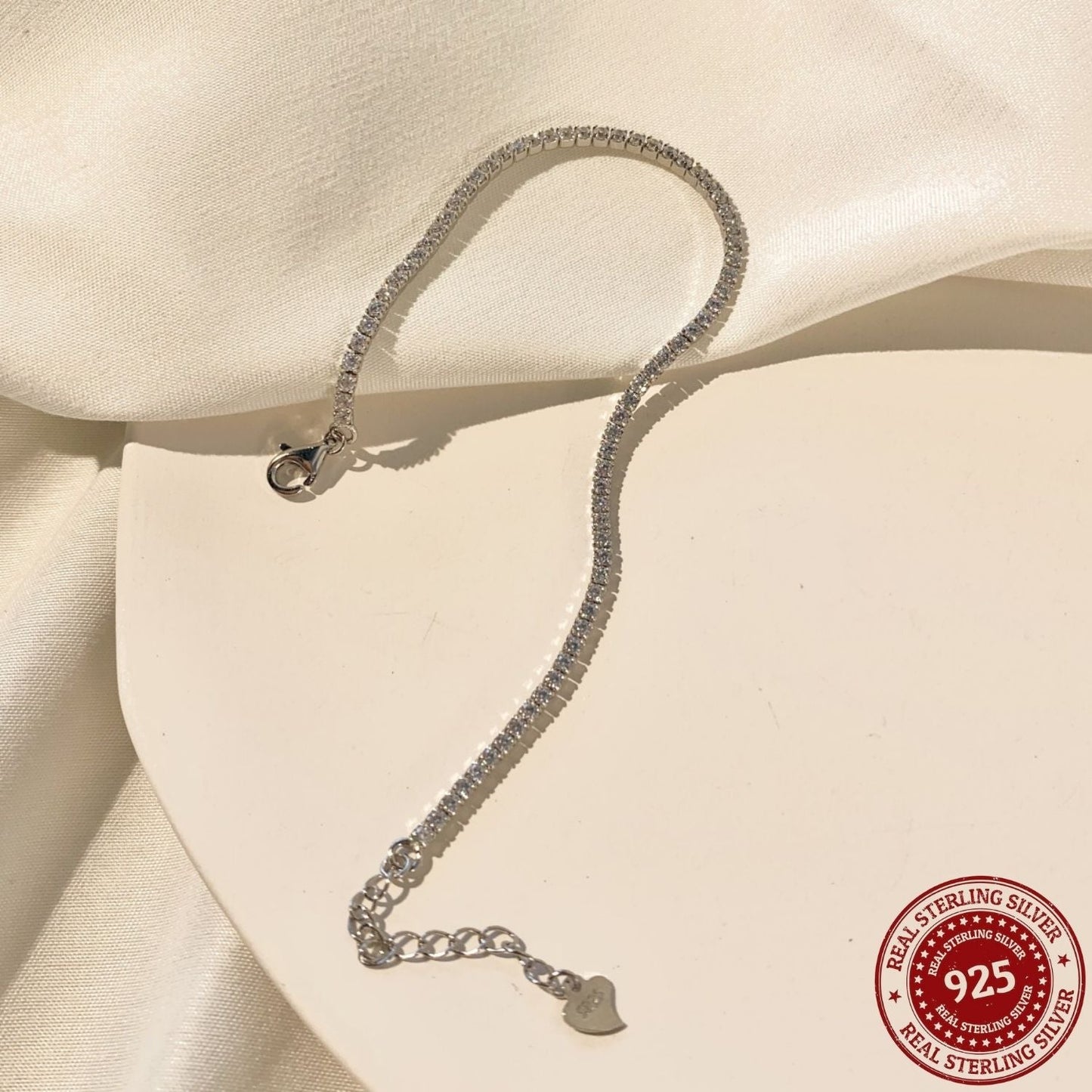 Sterling Silver Tennis Bracelet - OLADOR