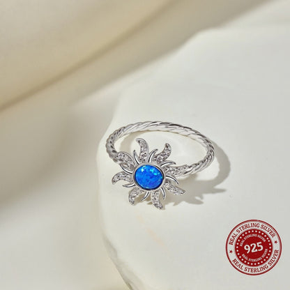 Blue Aurora Opal Ring - OLADOR