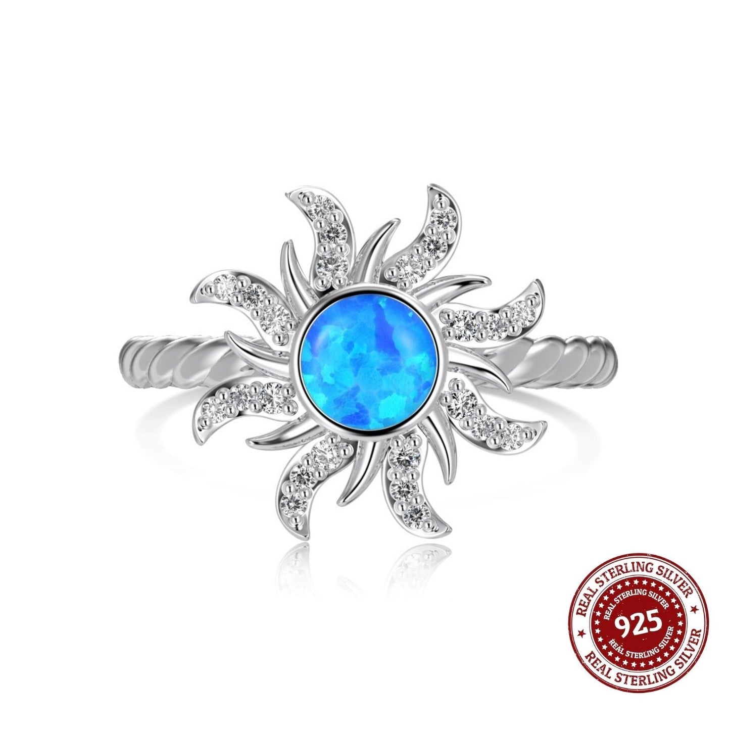 Blue Aurora Opal Ring - OLADOR