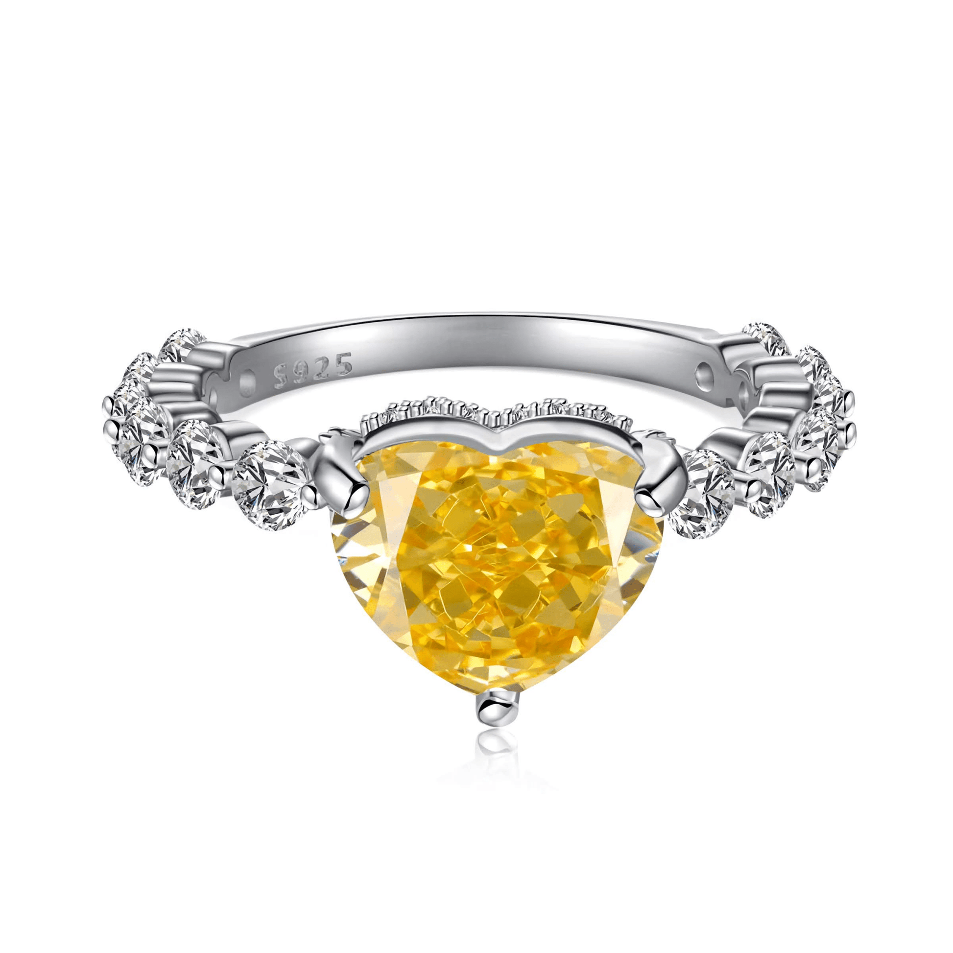 Canary Heart Radiance Ring - OLADOR