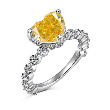 Canary Heart Radiance Ring - OLADOR