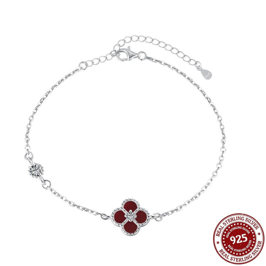Crimson Clover Bloom Bracelet - OLADOR