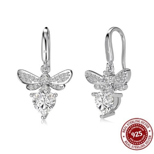 Dainty Sterling Silver Butterfly Huggie Earrings - OLADOR