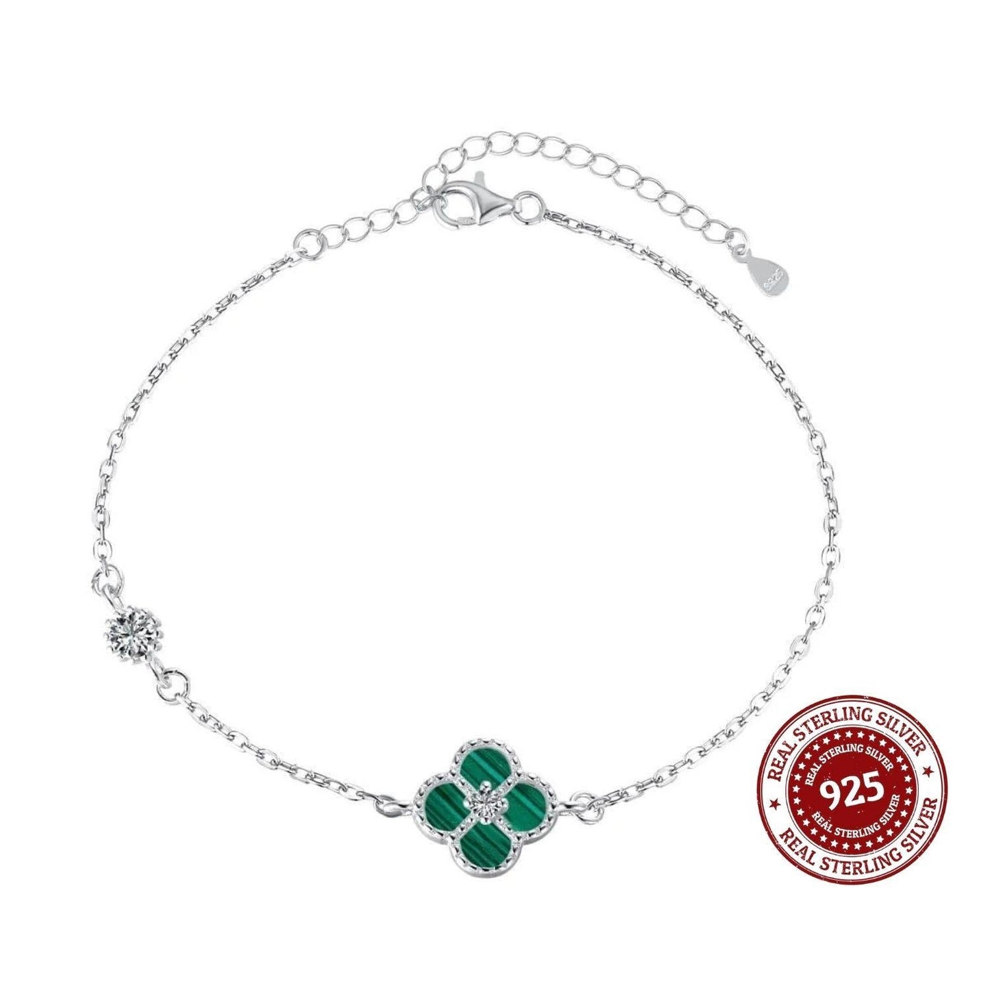 Emerald Clover Bloom Bracelet - OLADOR