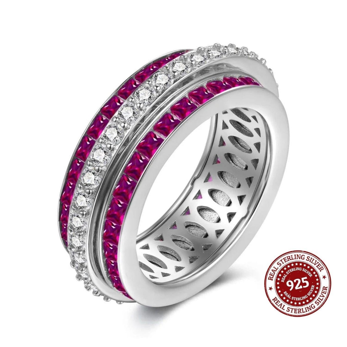 Ruby Royale Eternity Band Ring - OLADOR