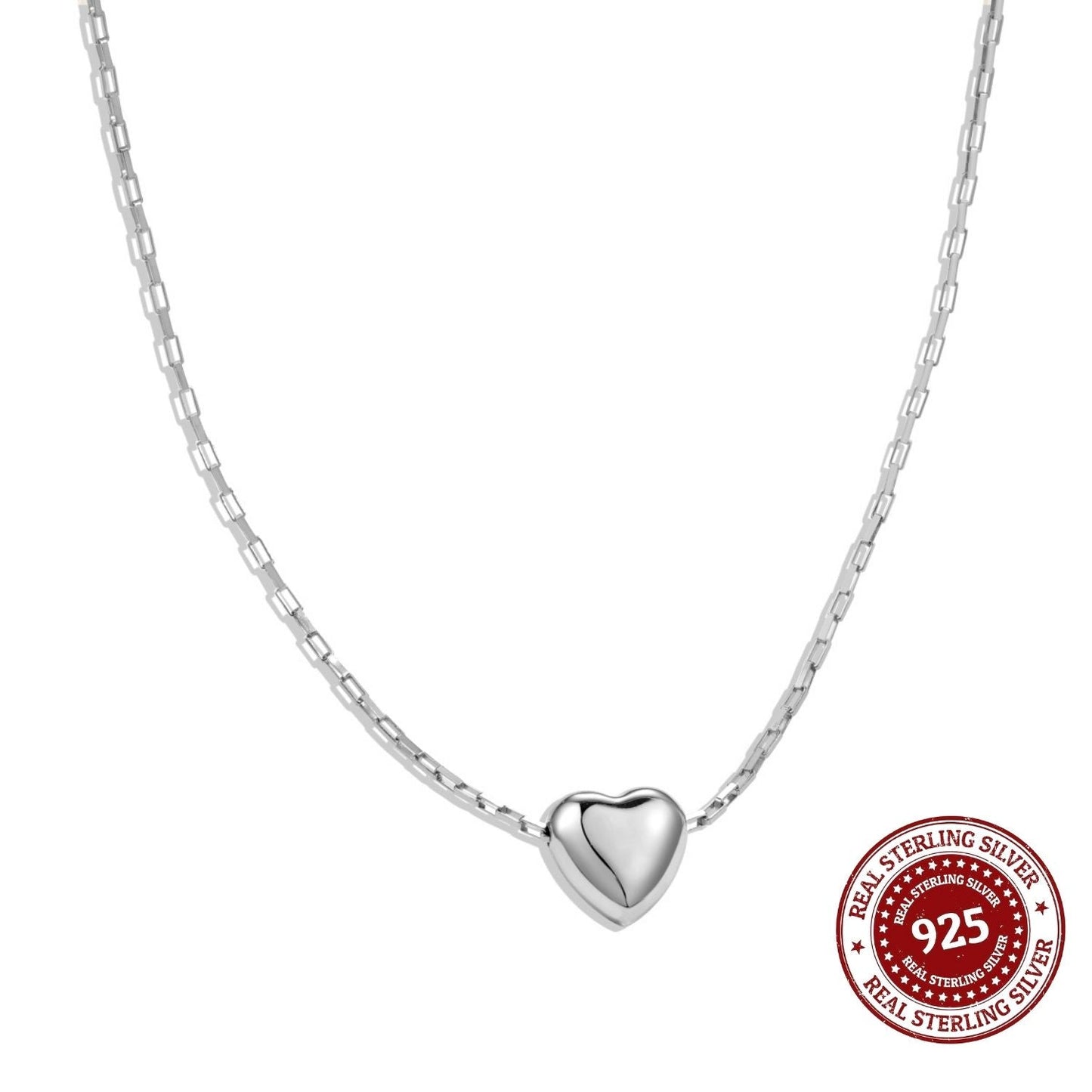 Silver Dew Heart Necklace - OLADOR