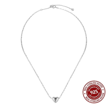 Silver Dew Heart Necklace - OLADOR