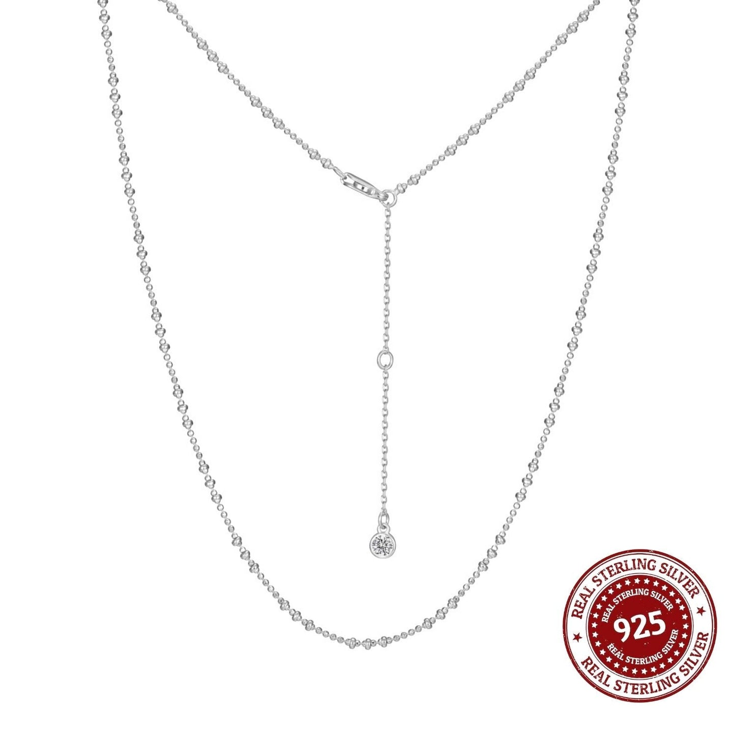 Silver Double Chain Necklace - OLADOR