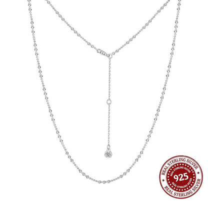 Silver Double Chain Necklace - OLADOR