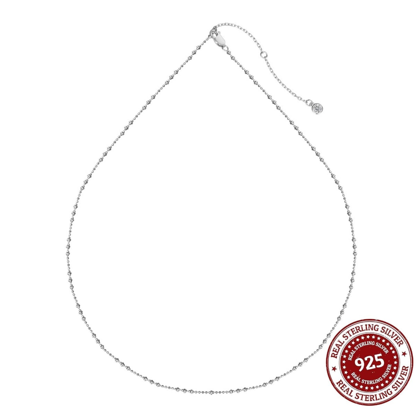 Silver Double Chain Necklace - OLADOR
