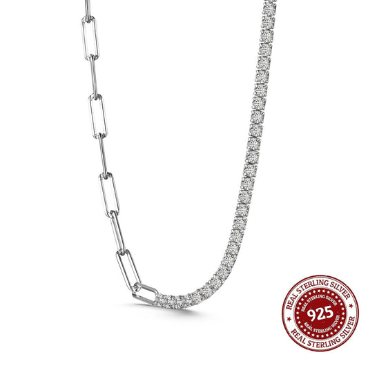 Silver Link Chain Necklace - OLADOR