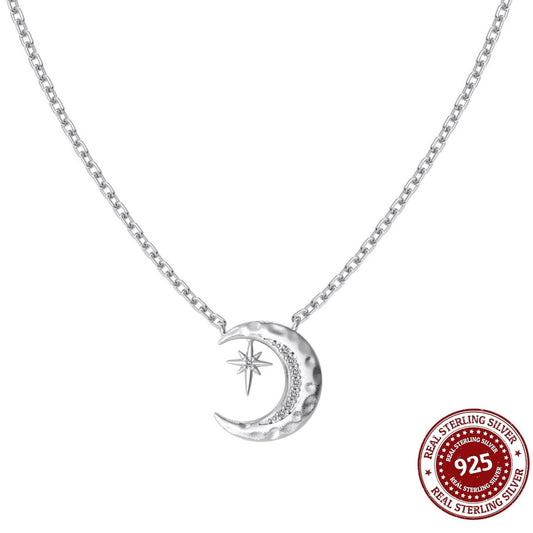 Silver Moon Necklace - OLADOR
