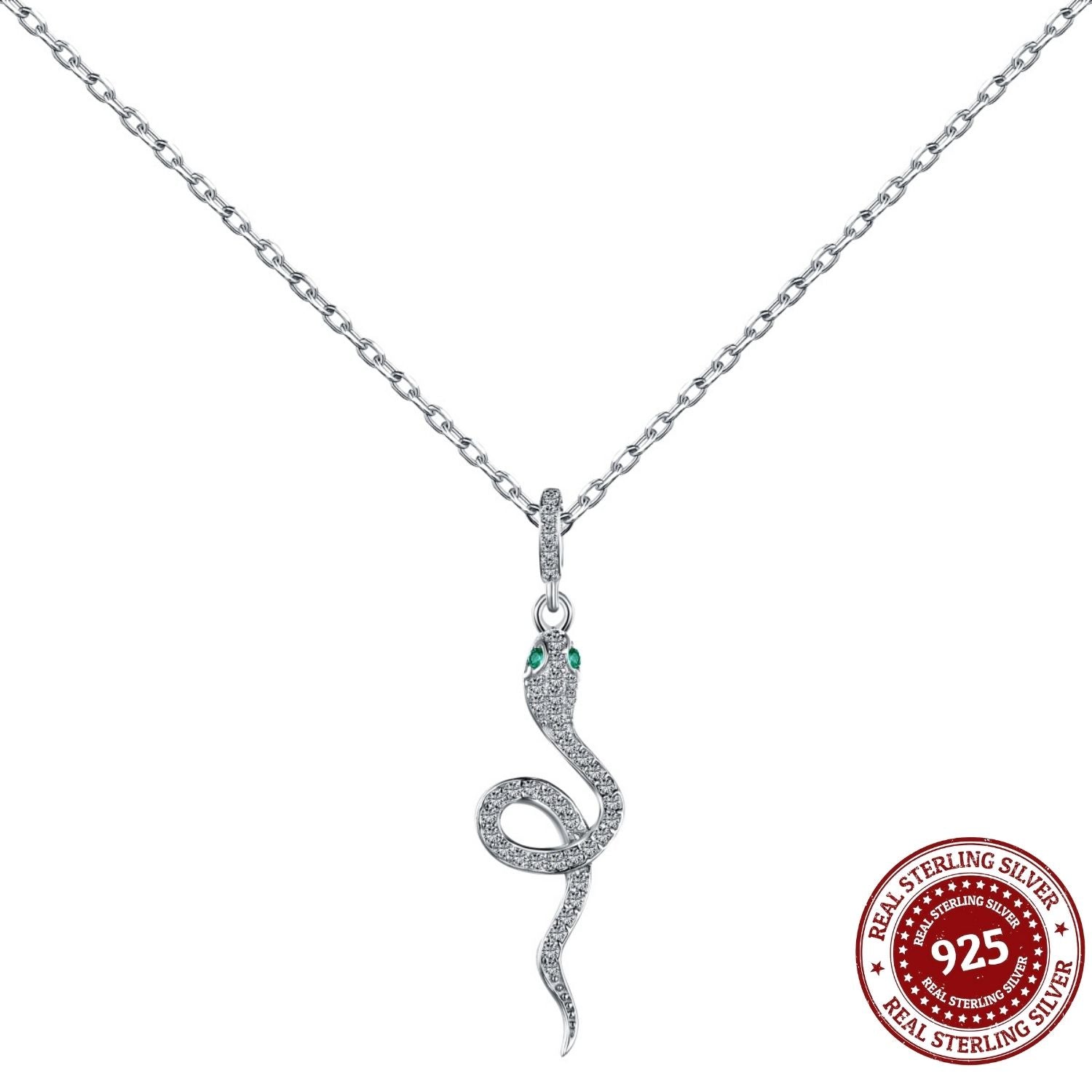 Silver Snake Necklace - OLADOR