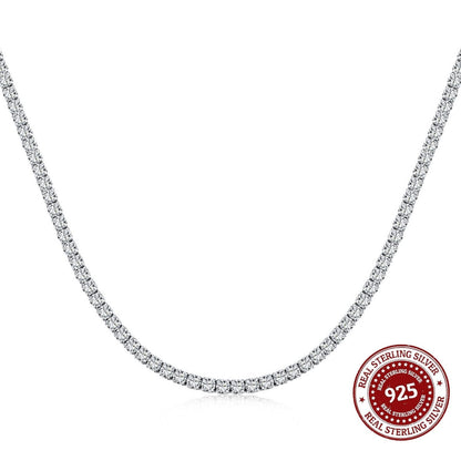 Silver Tennis Necklace - OLADOR
