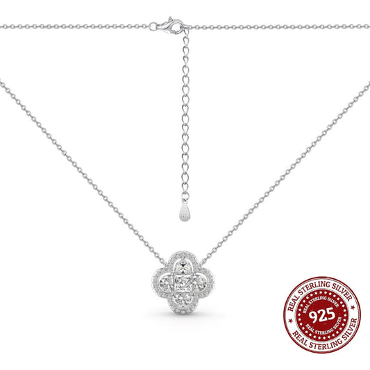 Starlace Silver Clover Necklace - OLADOR
