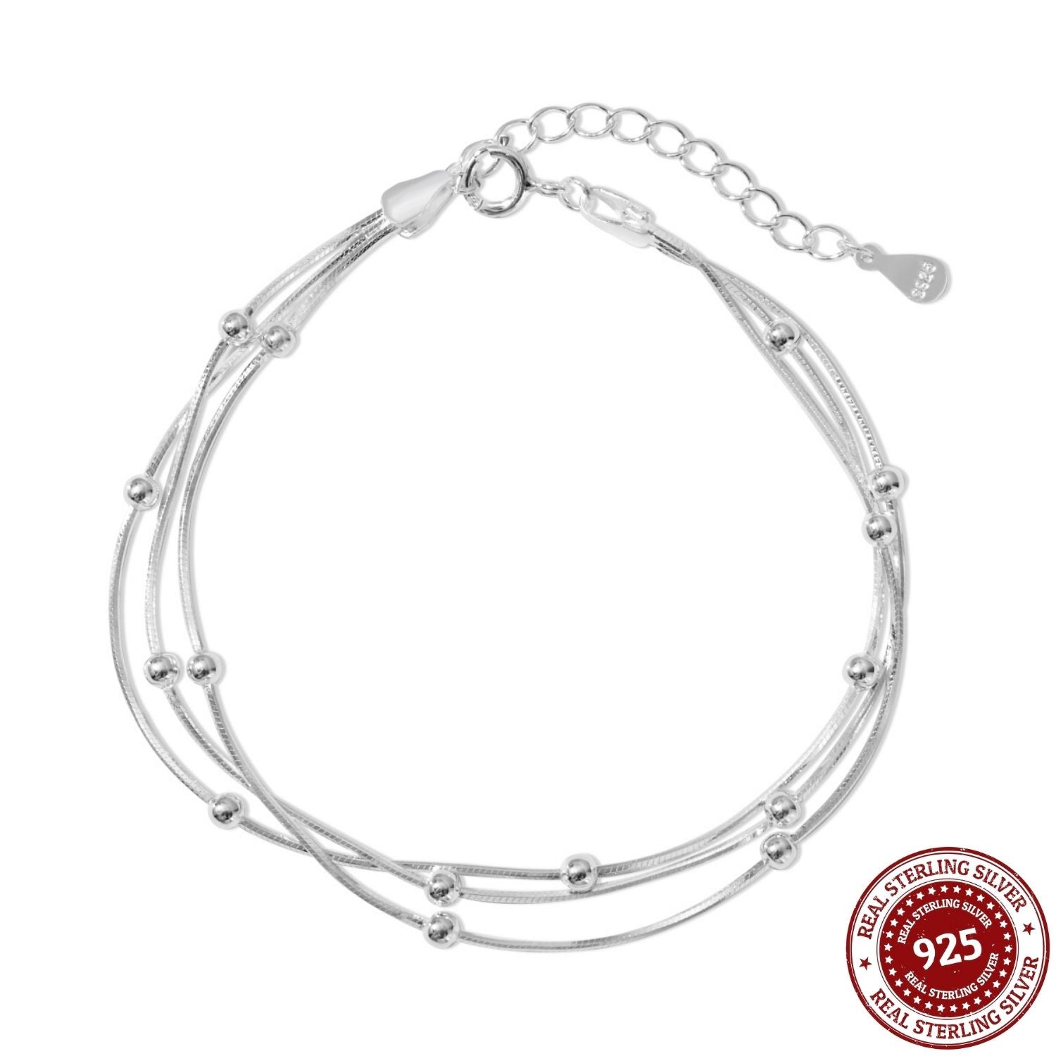 Sterling Silver Multi - Strand Bracelet - OLADOR