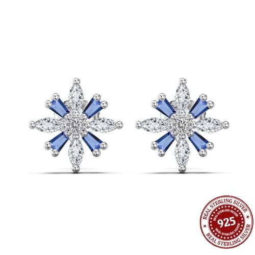 sterling Silver Snow Earrings - OLADOR