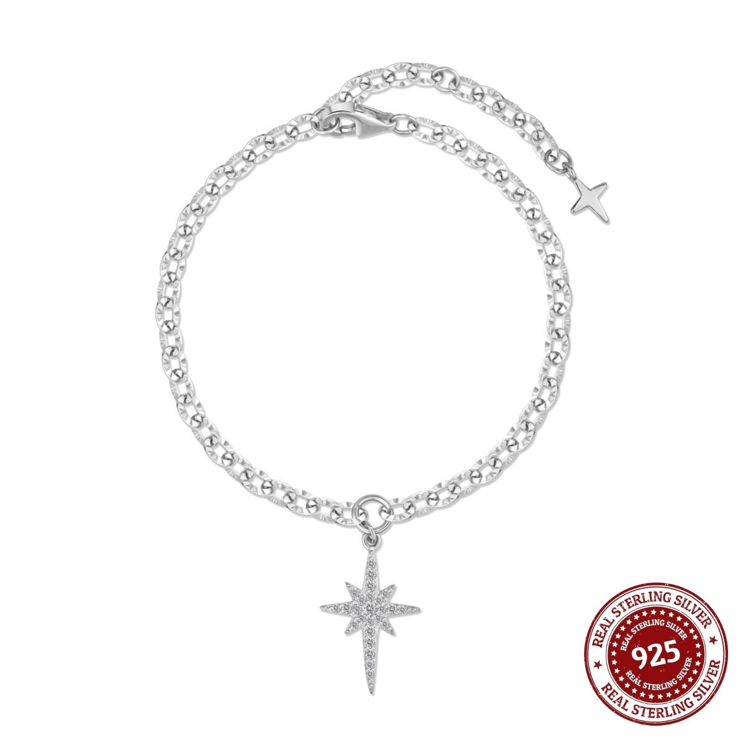 Sterling Silver Star Bracelet - OLADOR