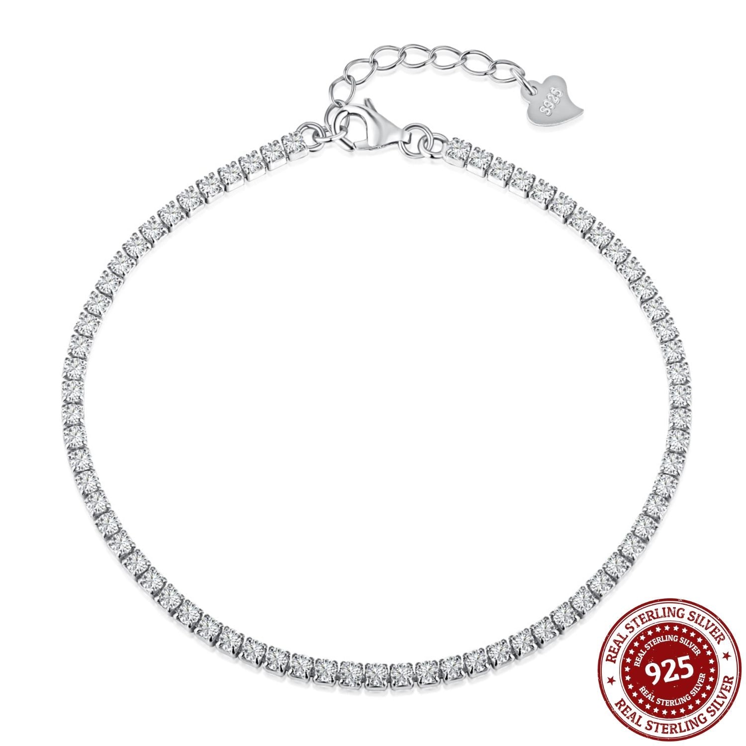 Sterling Silver Tennis Bracelet - OLADOR